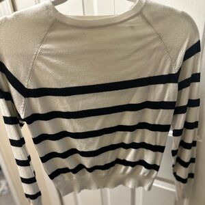 Striped Black and White Women's Sweater (Runs Small)